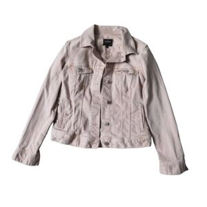 Liverpool Blush Temma Stretchy Blush Pink Denim Jean Jacket Womens Size S